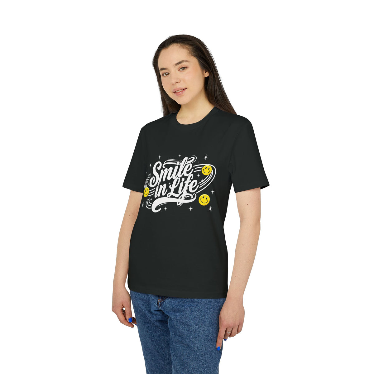 Smile in Life Organic Cotton T-Shirt | McXine Originals Tee Printify
