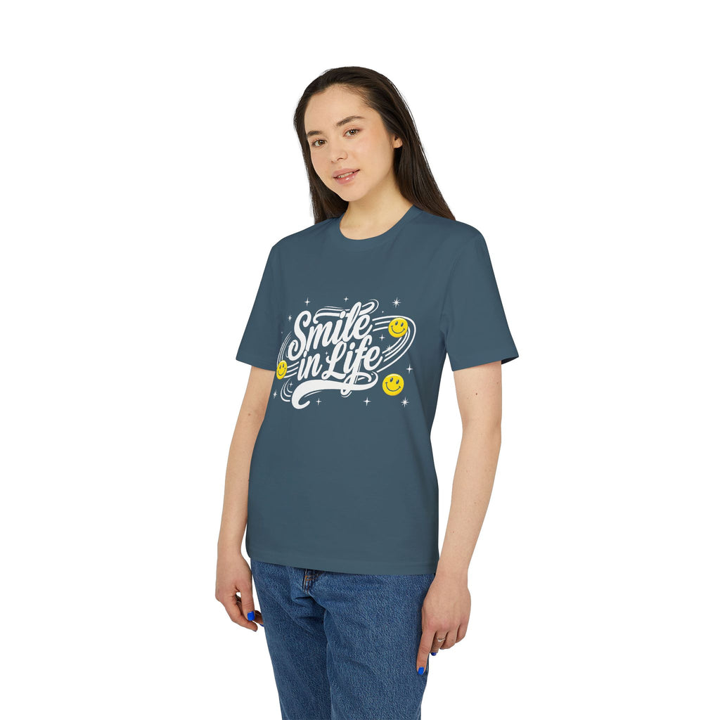 Smile in Life Organic Cotton T-Shirt | McXine Originals Tee Printify