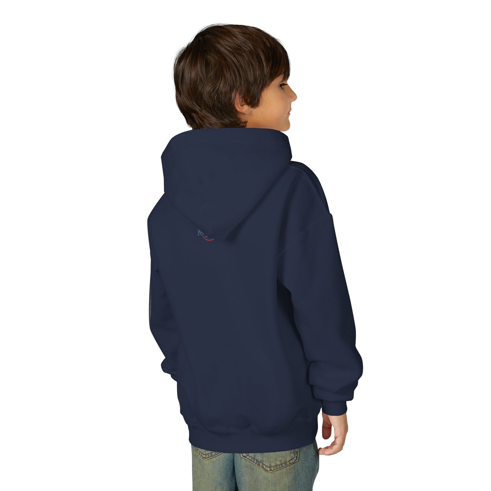 Colorful Youth Hoodie with 'Hi There!' Design – Perfect for Casual Wear, Birthday Gifts, School Events, Holidays, and Beyond Printify