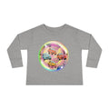 Cute Cartoon Cars Toddler Long Sleeve Tee, Kids T-Shirt, Toddler Tee, Birthday Gift, Fun Playwear, Nursery Outfit Printify