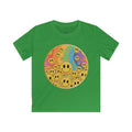 Kids Smile Cluster Tee — Colorful Retro Smiley Face Shirt