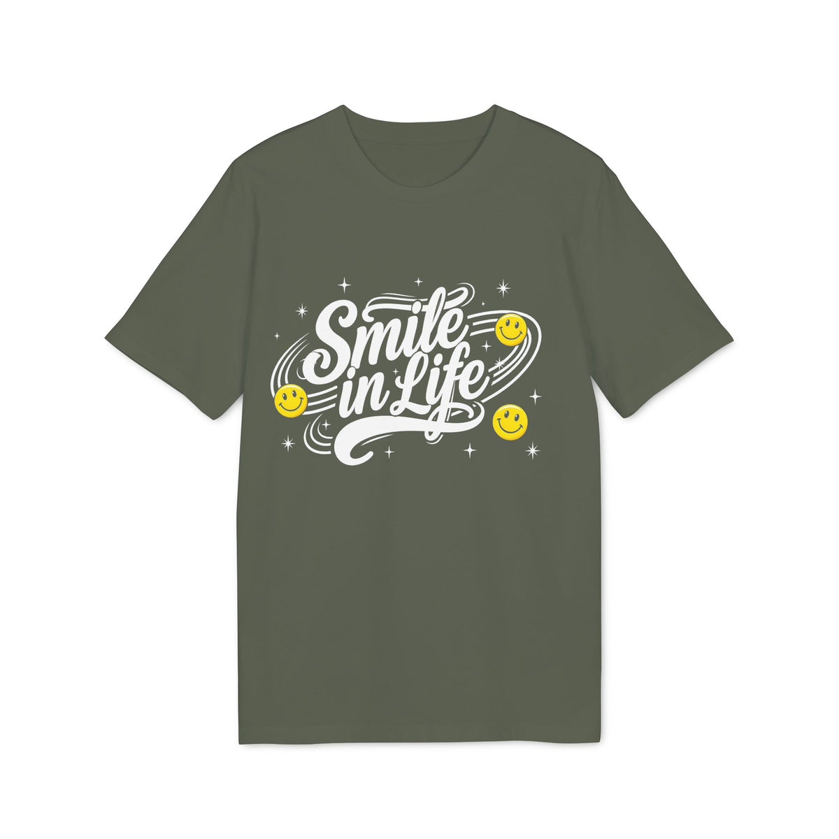 Smile in Life Organic Cotton T-Shirt | McXine Originals Tee Printify