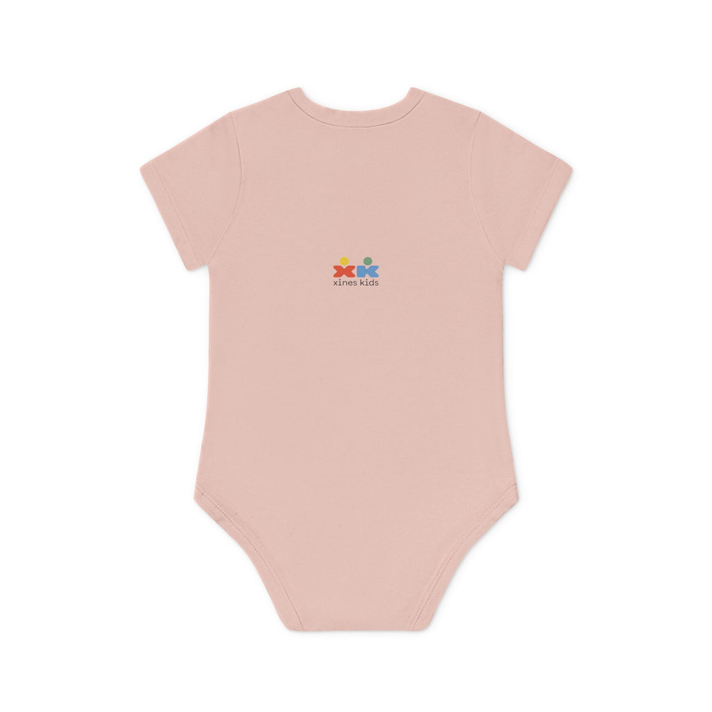 Baby Organic Bodysuit with Cute Cloud Design, Adorable Infant Outfit, Eco-Friendly Baby Clothes, Perfect Baby Shower Gift, Soft Cotton [...] Printify
