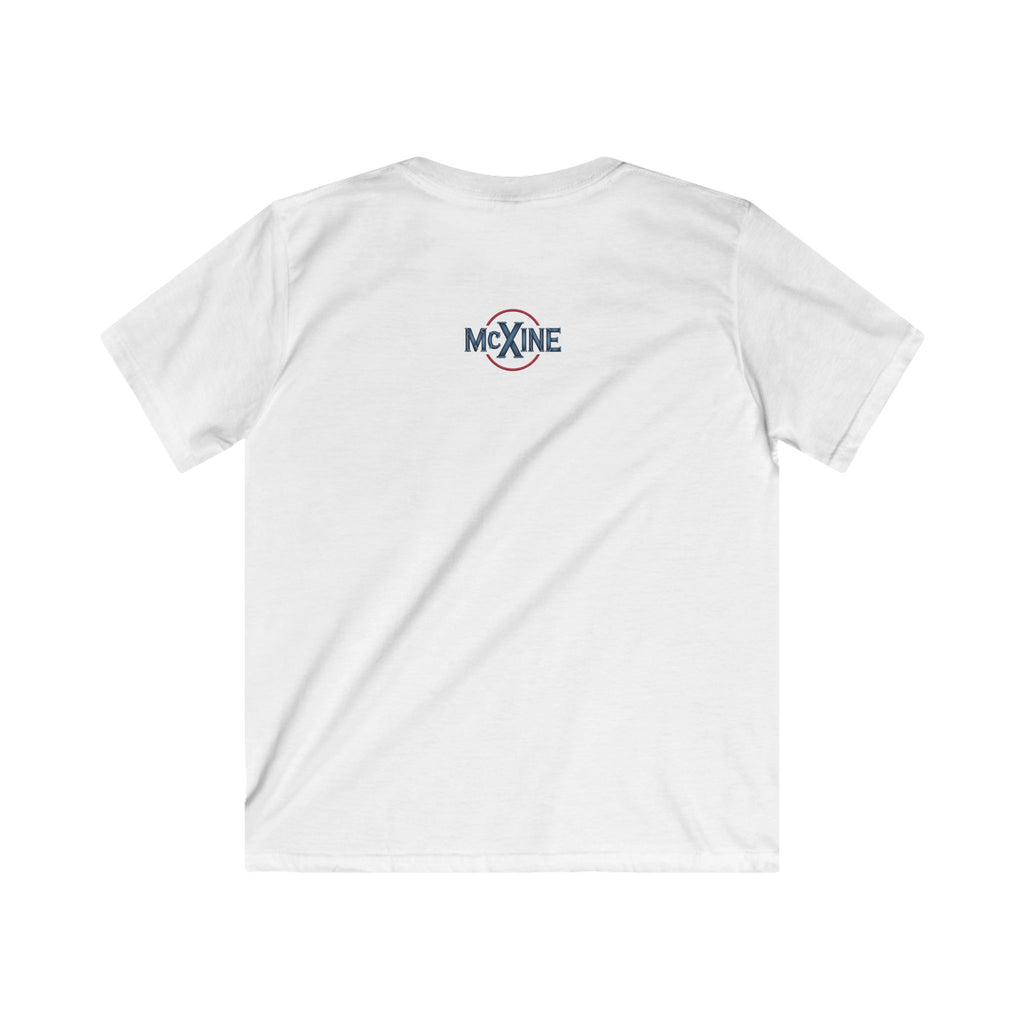Kids Tee — "Good Music, Good Mood" Colorful Retro Music Graphic