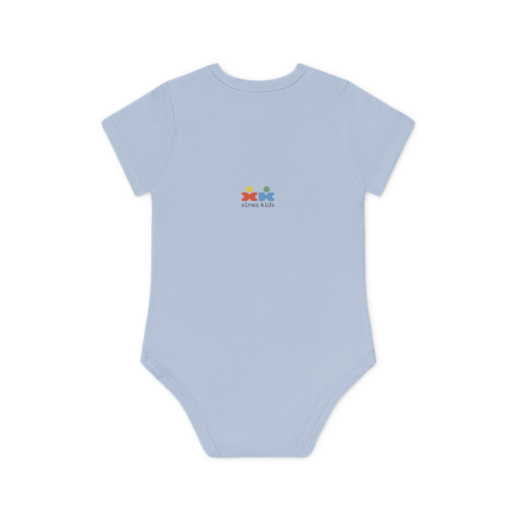 Baby Organic Bodysuit with Cute Cloud Design, Adorable Infant Outfit, Eco-Friendly Baby Clothes, Perfect Baby Shower Gift, Soft Cotton [...] Printify