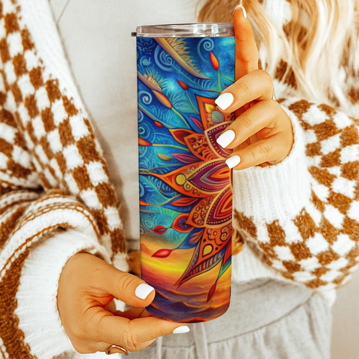 Custom 20OZ Straight Cup With Sliding Lid Yoycol