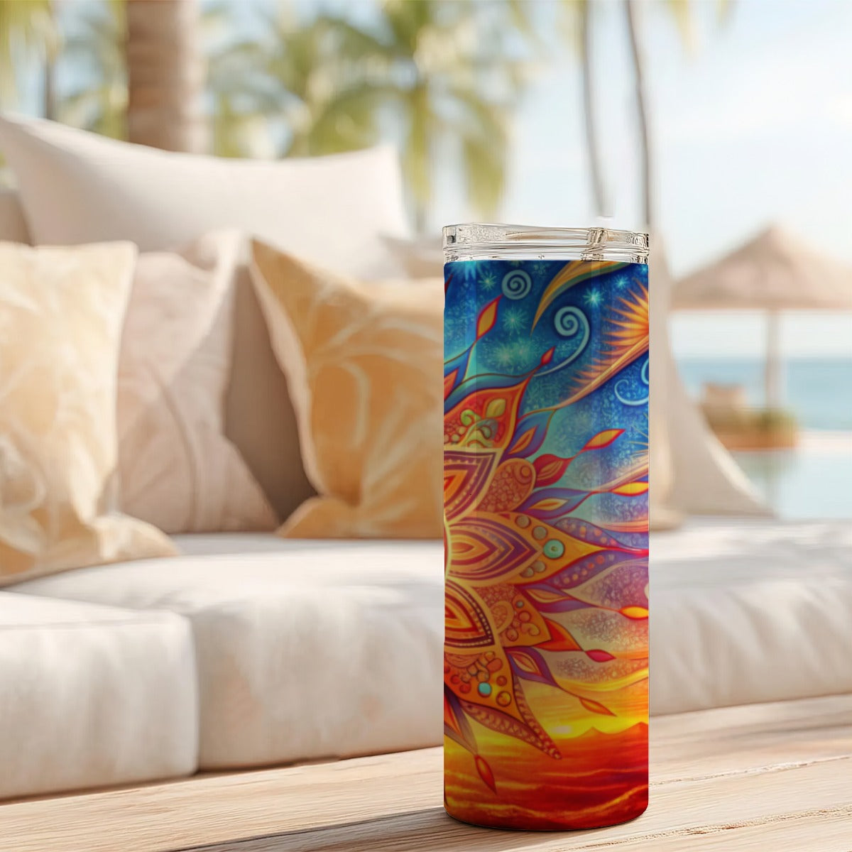 Custom 20OZ Straight Cup With Sliding Lid Yoycol