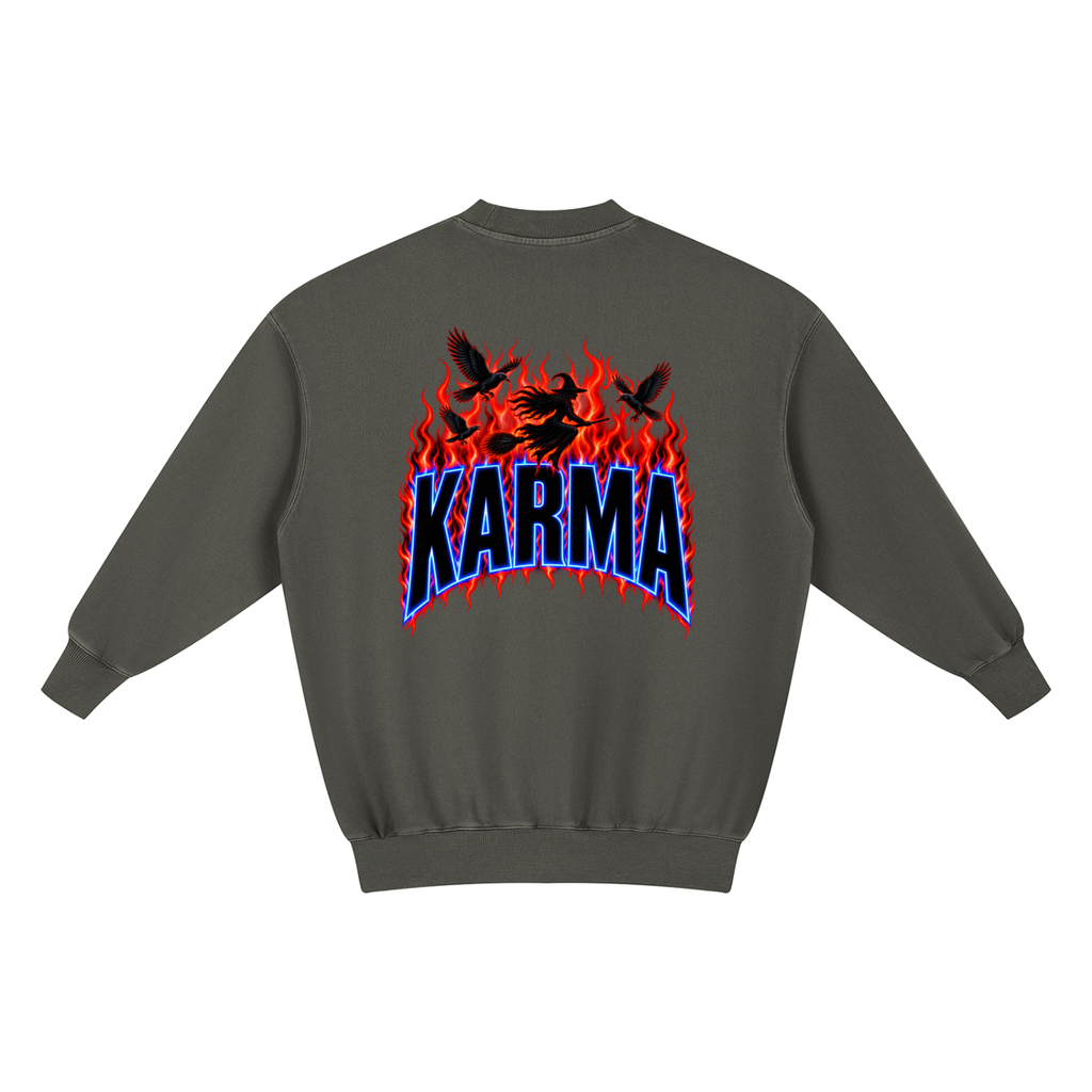 KARMA Witch Oversized Sweatshirt Dress