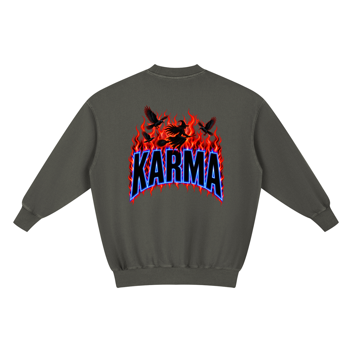 KARMA Witch Oversized Sweatshirt Dress