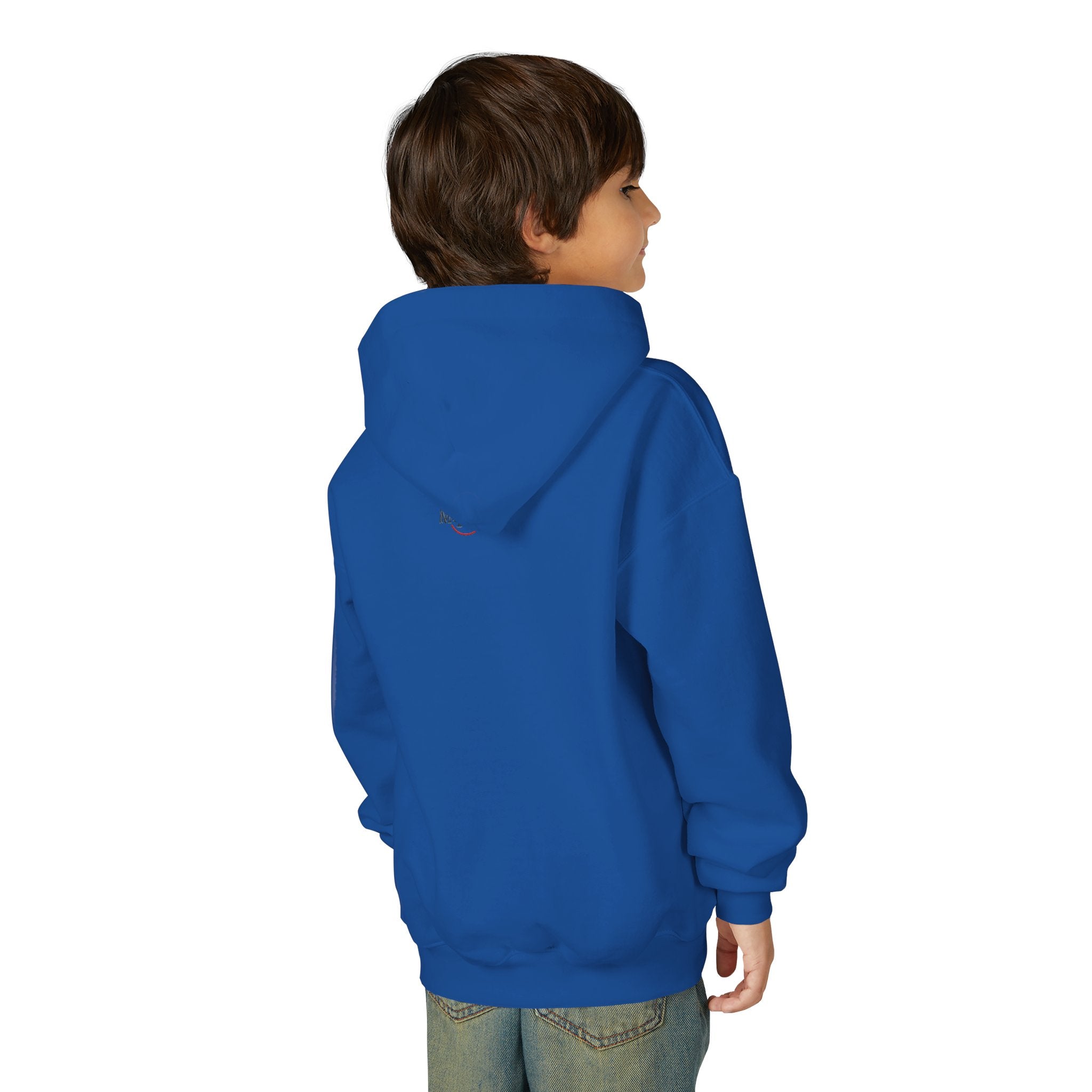 Colorful Youth Hoodie with 'Hi There!' Design – Perfect for Casual Wear, Birthday Gifts, School Events, Holidays, and Beyond Printify