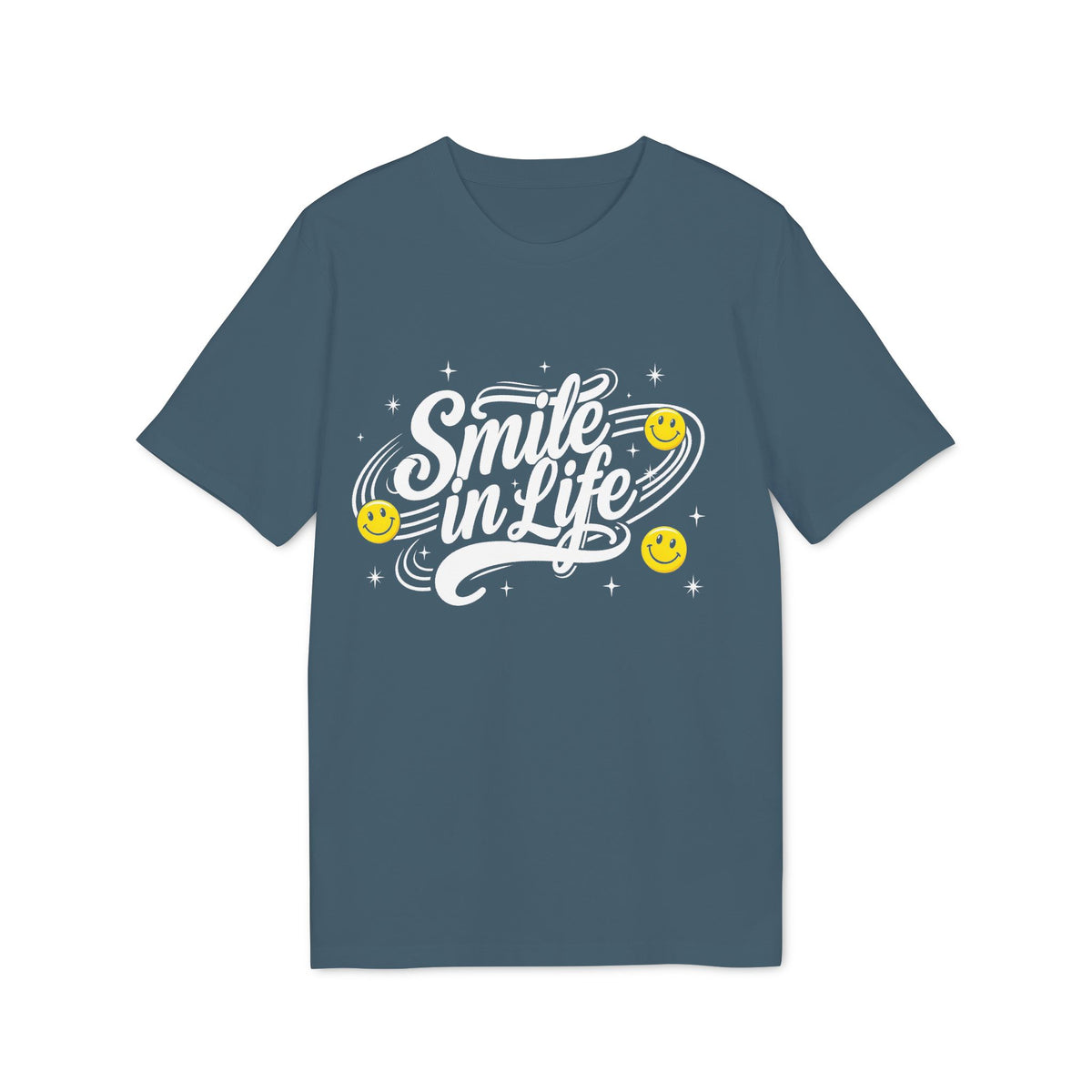 Smile in Life Organic Cotton T-Shirt | McXine Originals Tee Printify