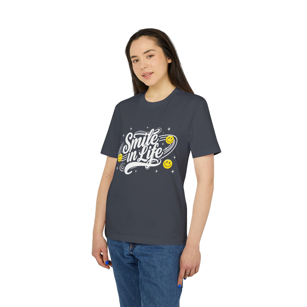 Smile in Life Organic Cotton T-Shirt | McXine Originals Tee Printify