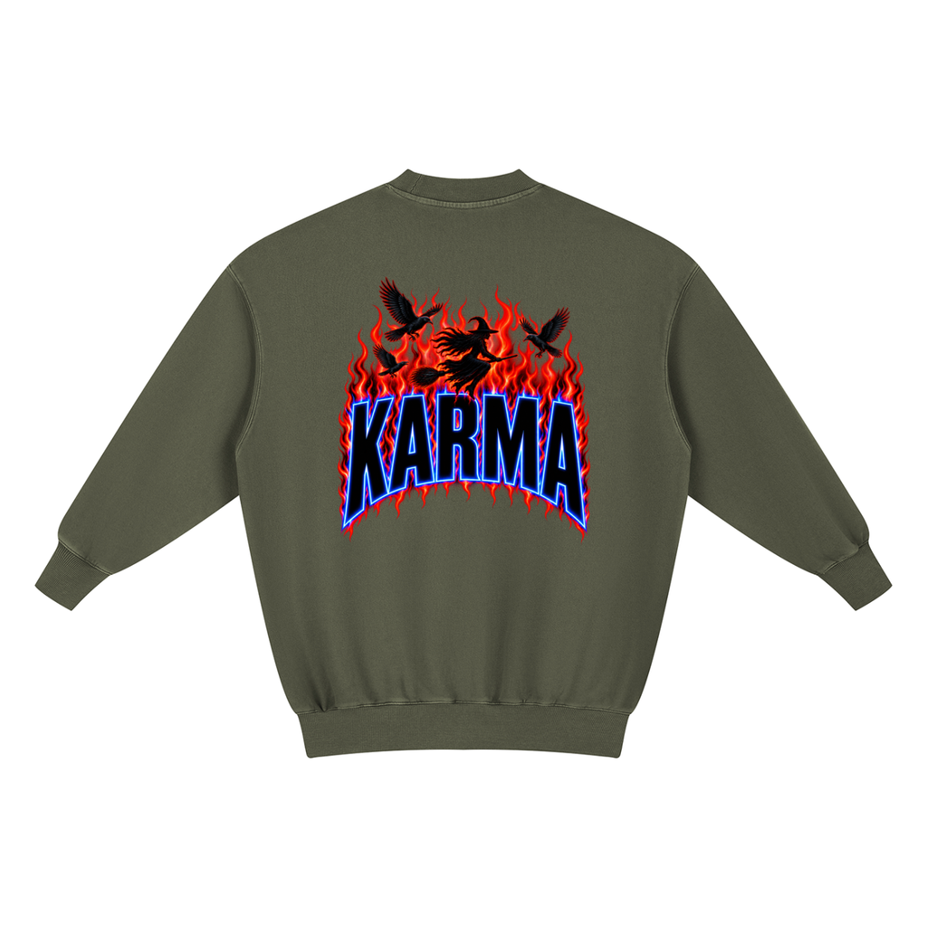 KARMA Witch Oversized Sweatshirt Dress