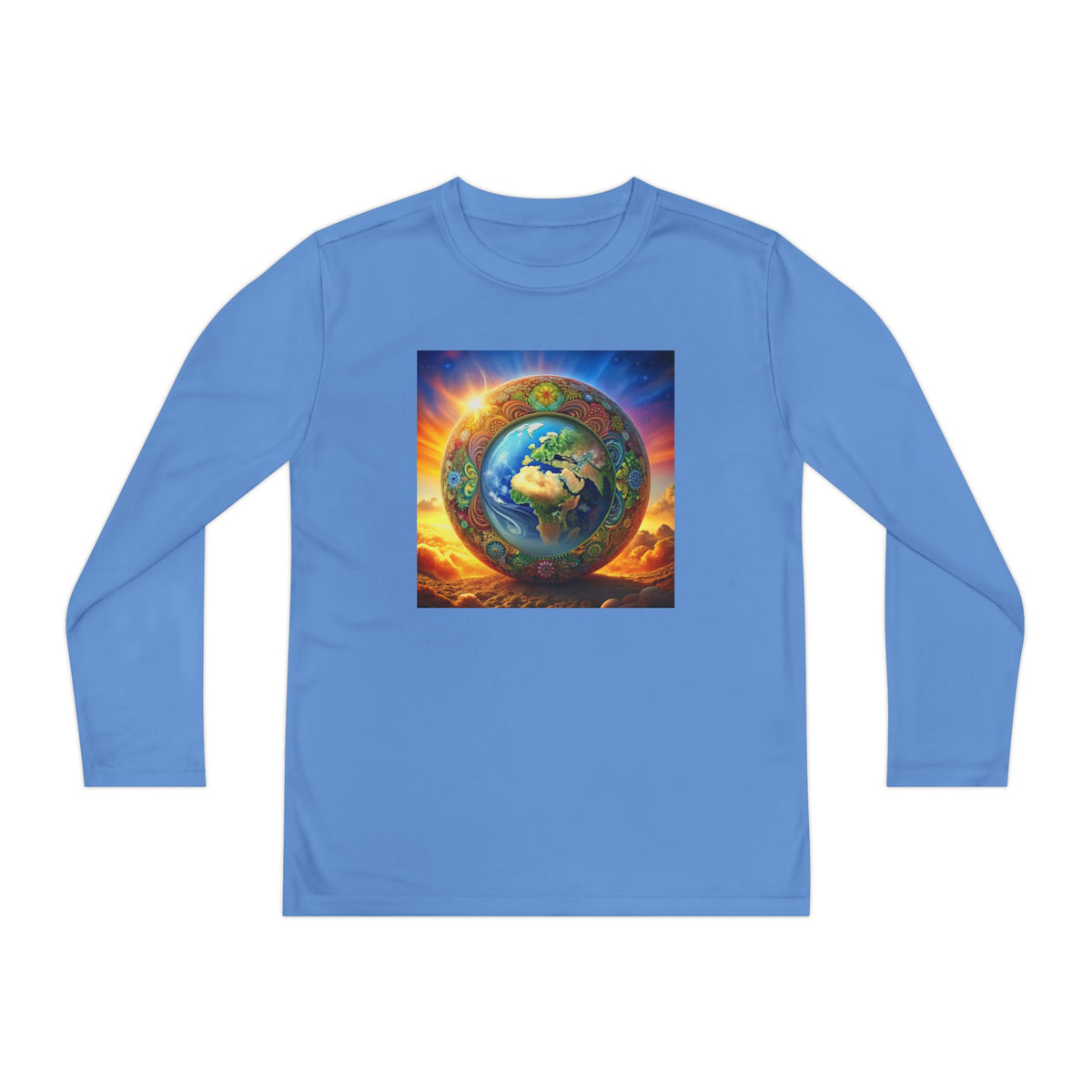 T-Shirt - Youth Earth-Inspired Long Sleeve Shirt Printify
