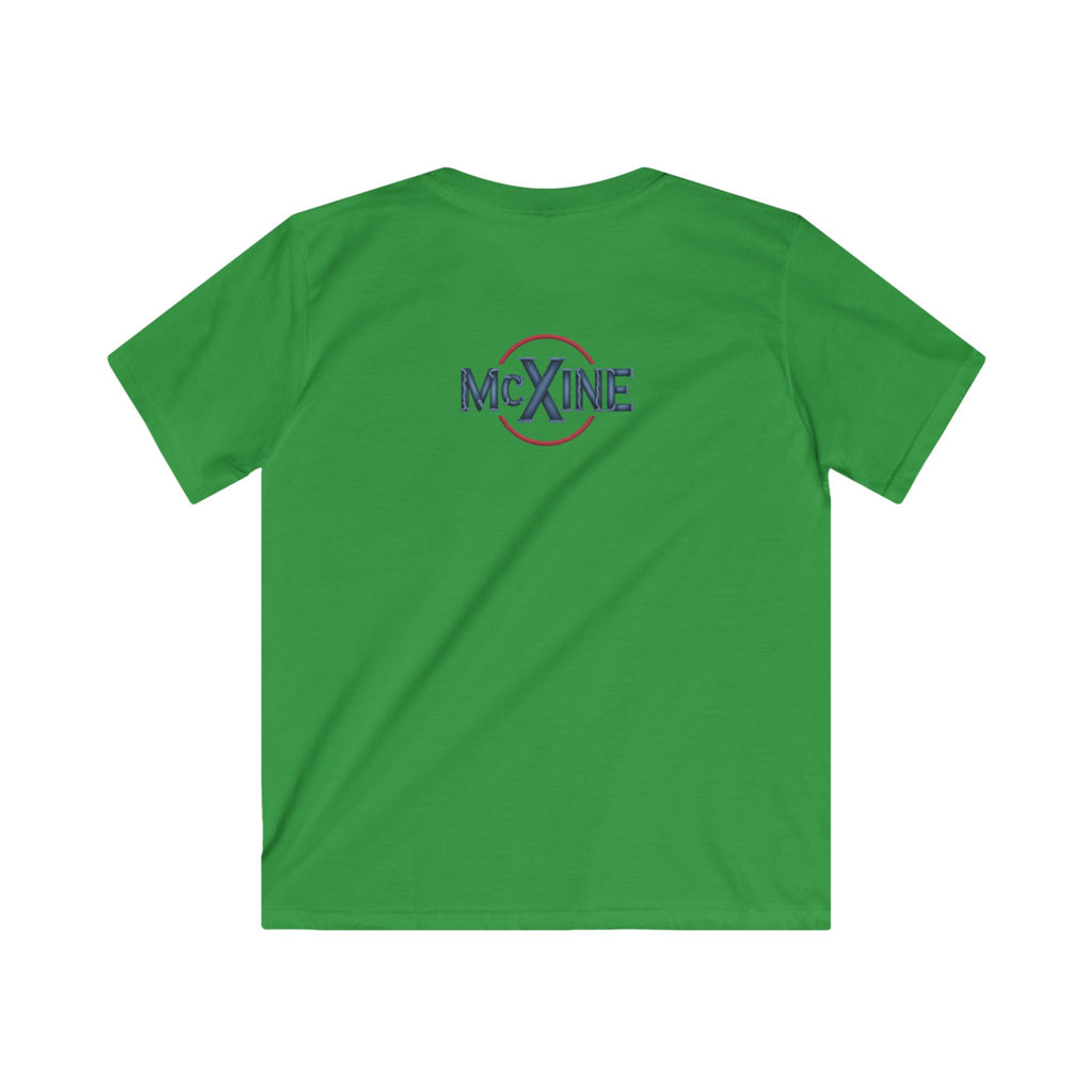 Kids Smile Cluster Tee — Colorful Retro Smiley Face Shirt