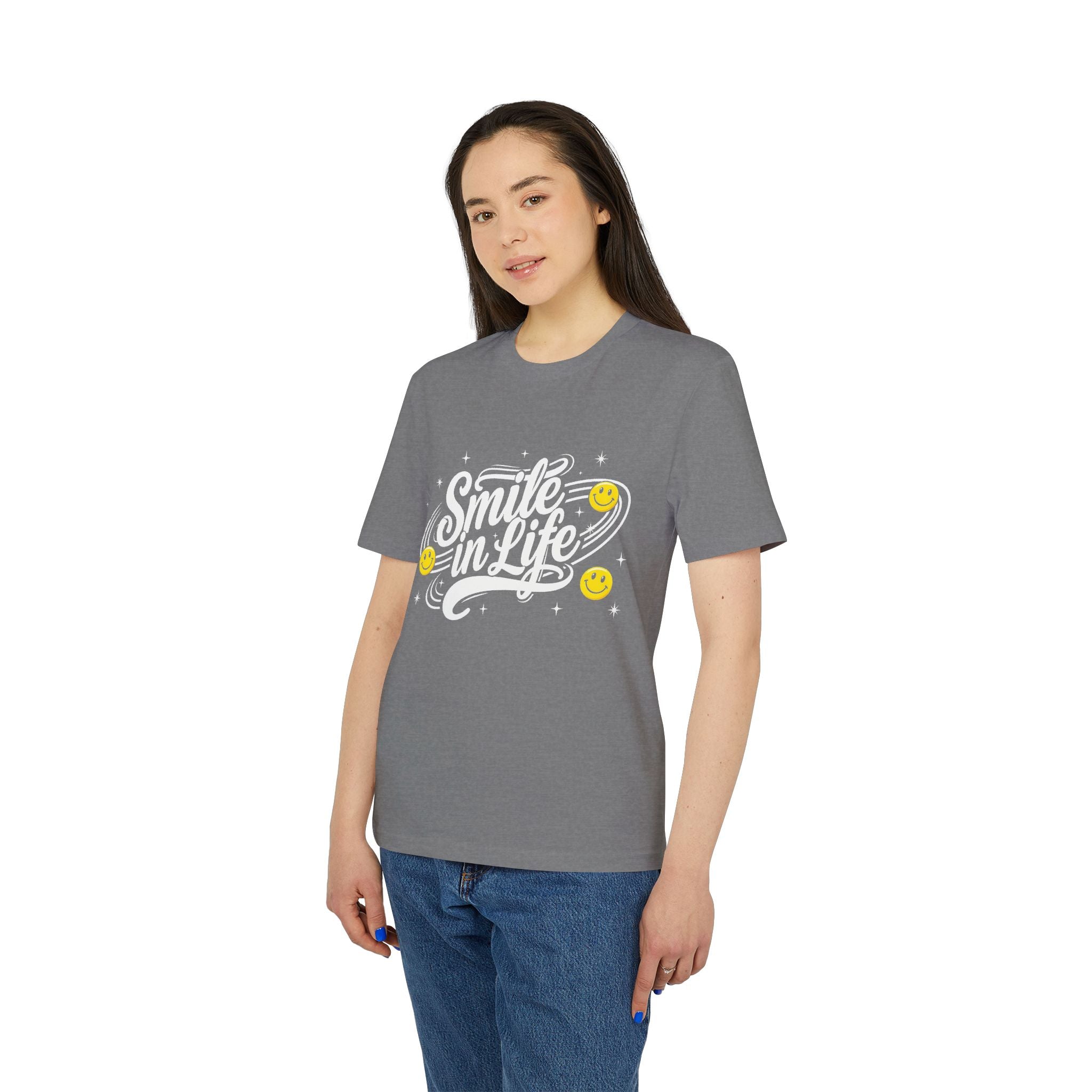 Smile in Life Organic Cotton T-Shirt | McXine Originals Tee Printify
