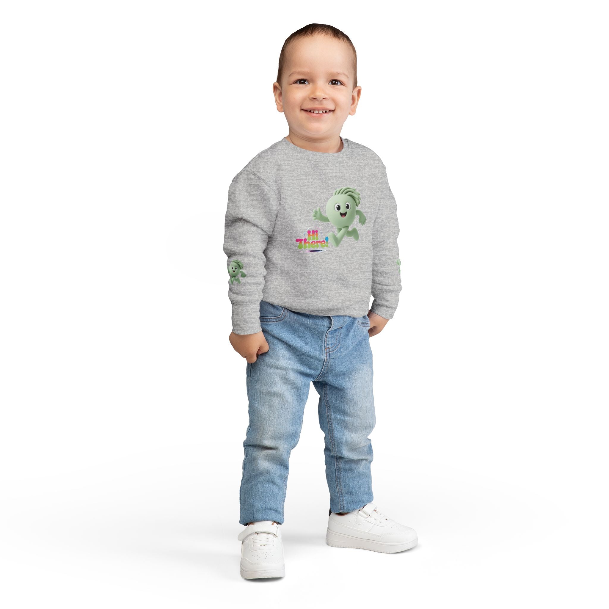 Sweatshirt - Playful Toddler Sweatshirt, Gift for Kids Printify