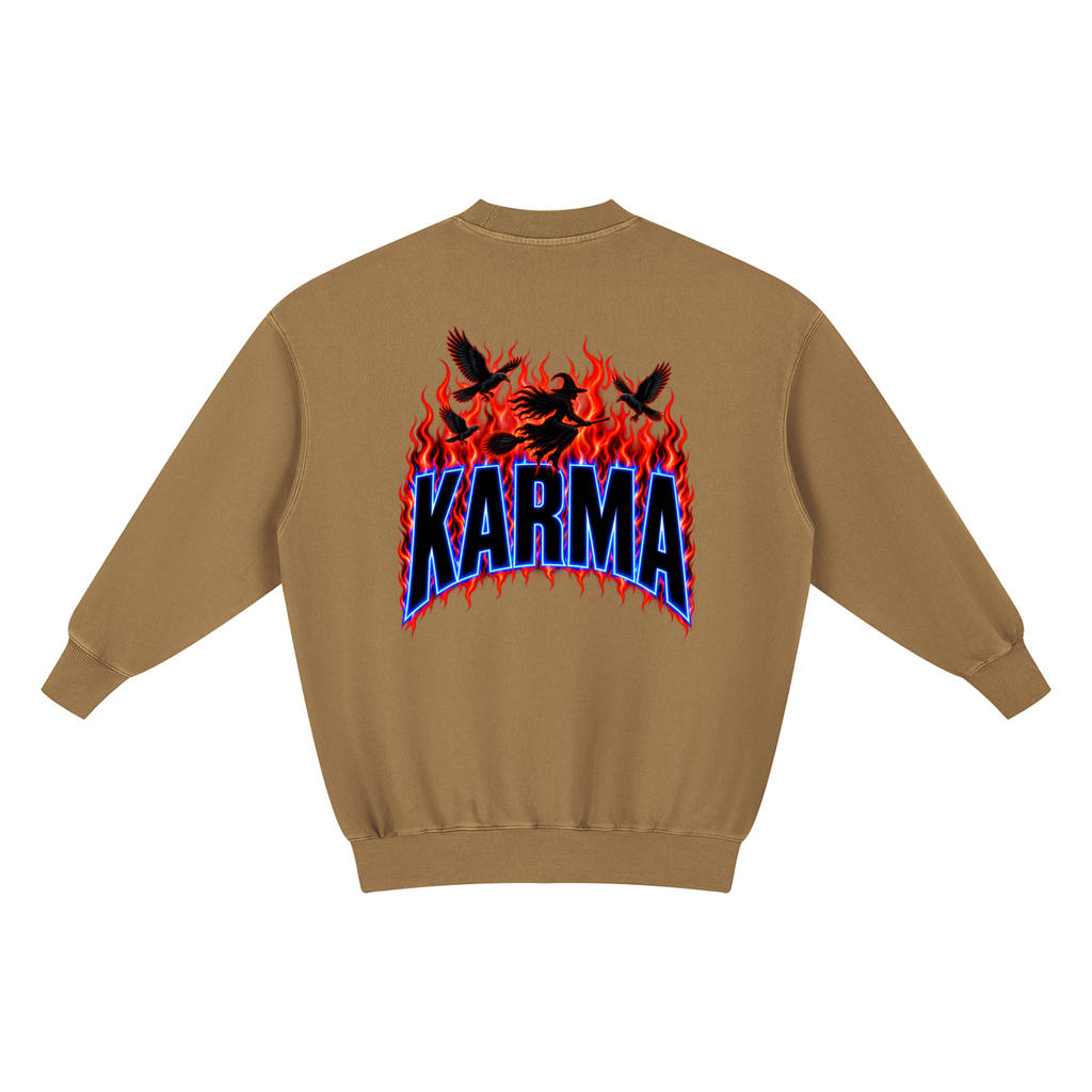 KARMA Witch Oversized Sweatshirt Dress