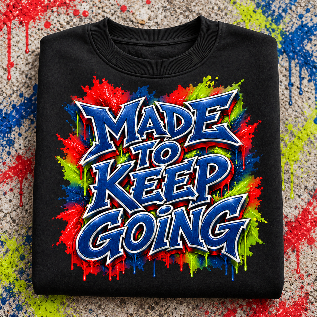 Made to Keep Going – Kids Crew-Neck Sweatshirt | McXine Back to School
