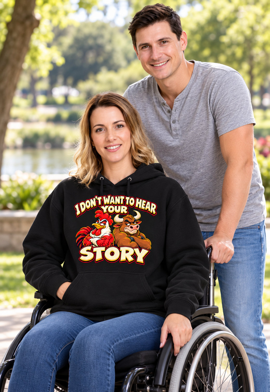 I Don't Want to Hear Your Story Hoodie – Cock and Bull Story, Funny Idiom Gift