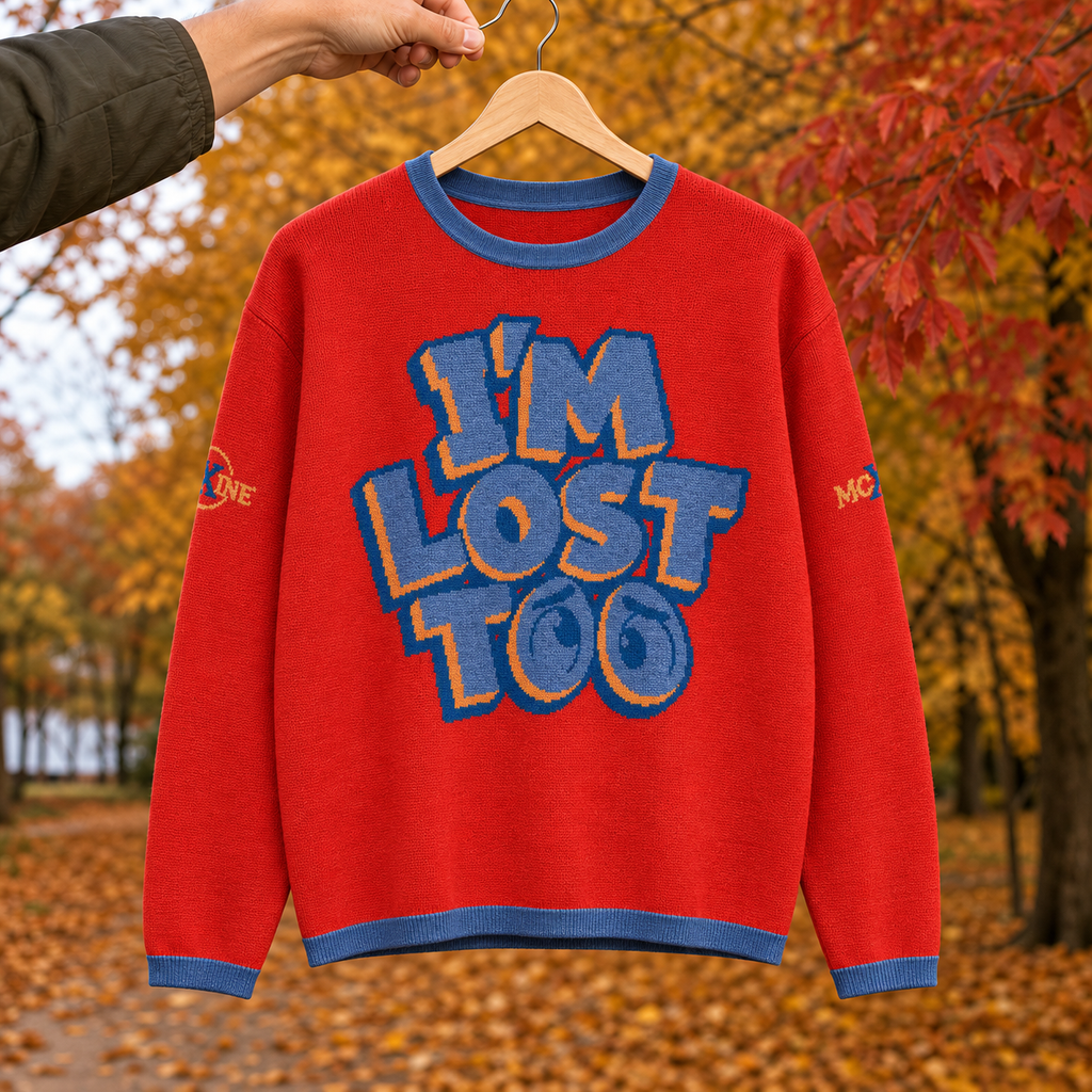 Women’s straight bottom knitted sweater - I’M LOST TOO