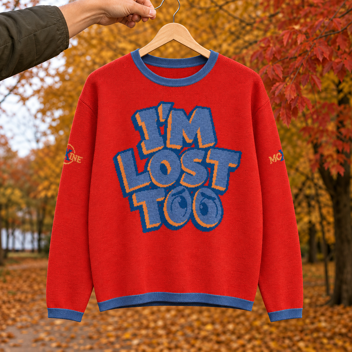 Women’s straight bottom knitted sweater - I’M LOST TOO