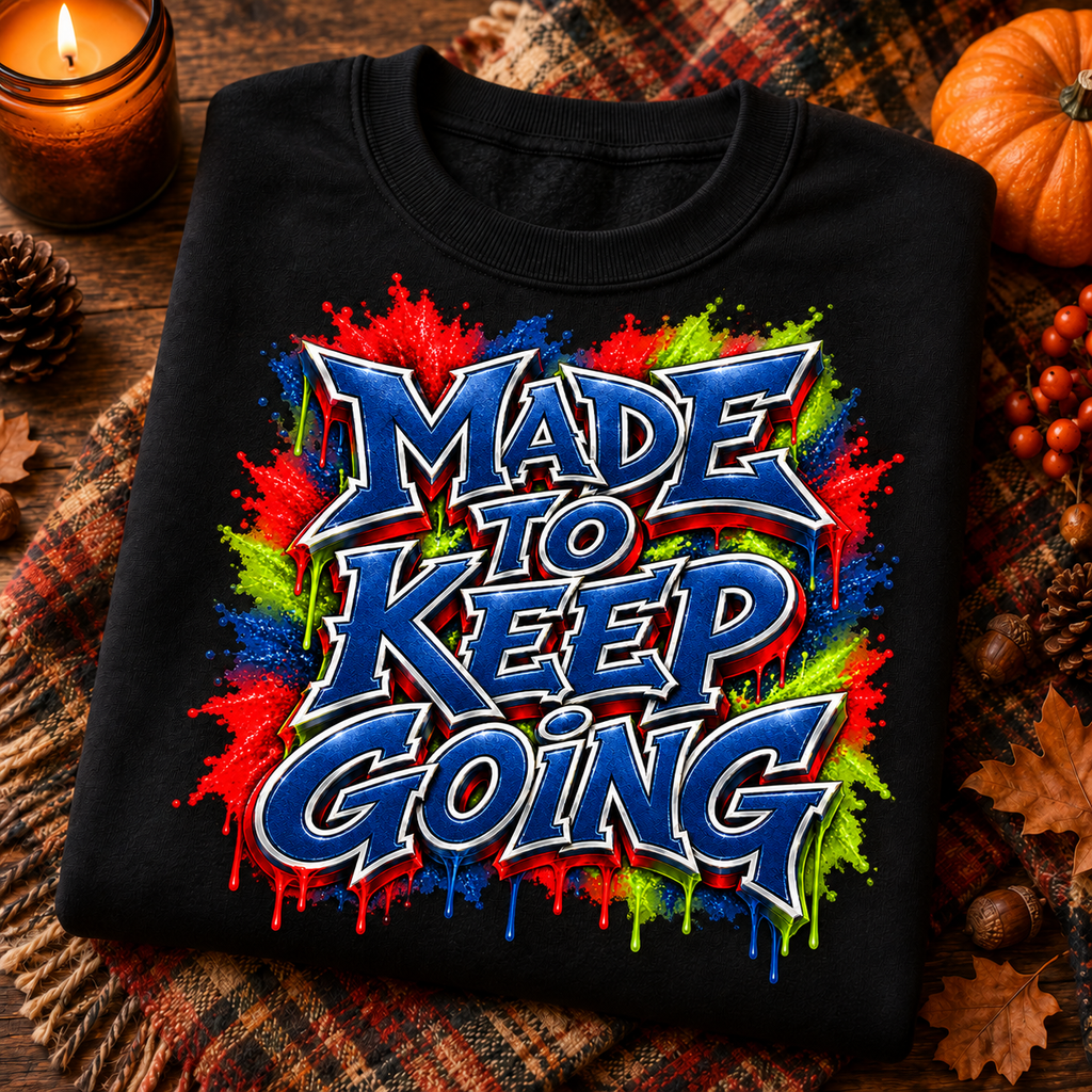 Made to Keep Going – Kids Crew-Neck Sweatshirt | McXine Back to School