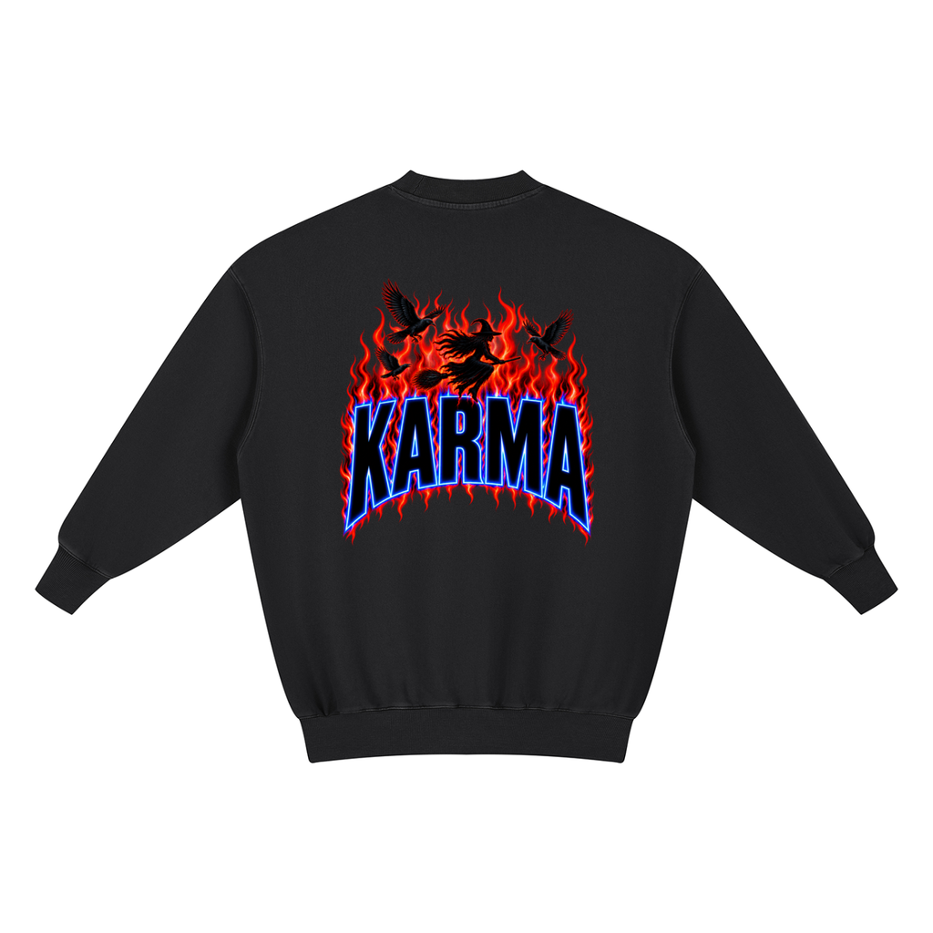 KARMA Witch Oversized Sweatshirt Dress