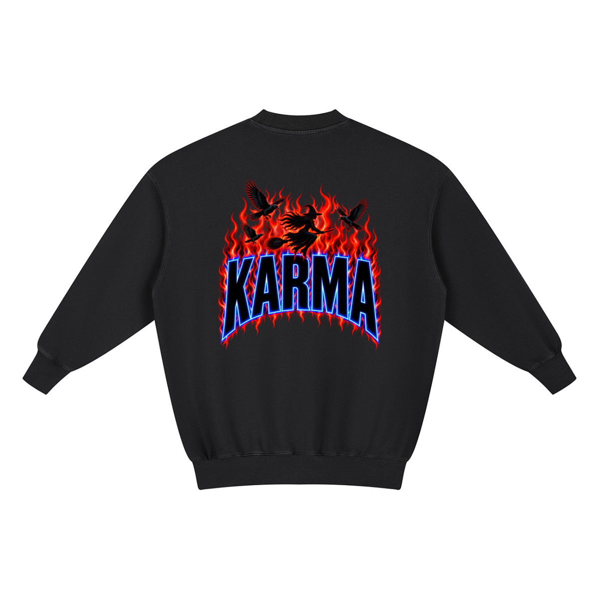 KARMA Witch Oversized Sweatshirt Dress