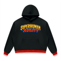 Unisex Oversized Color Block Fleece Hoodie:MY SUPERPOWER IS BEING ME