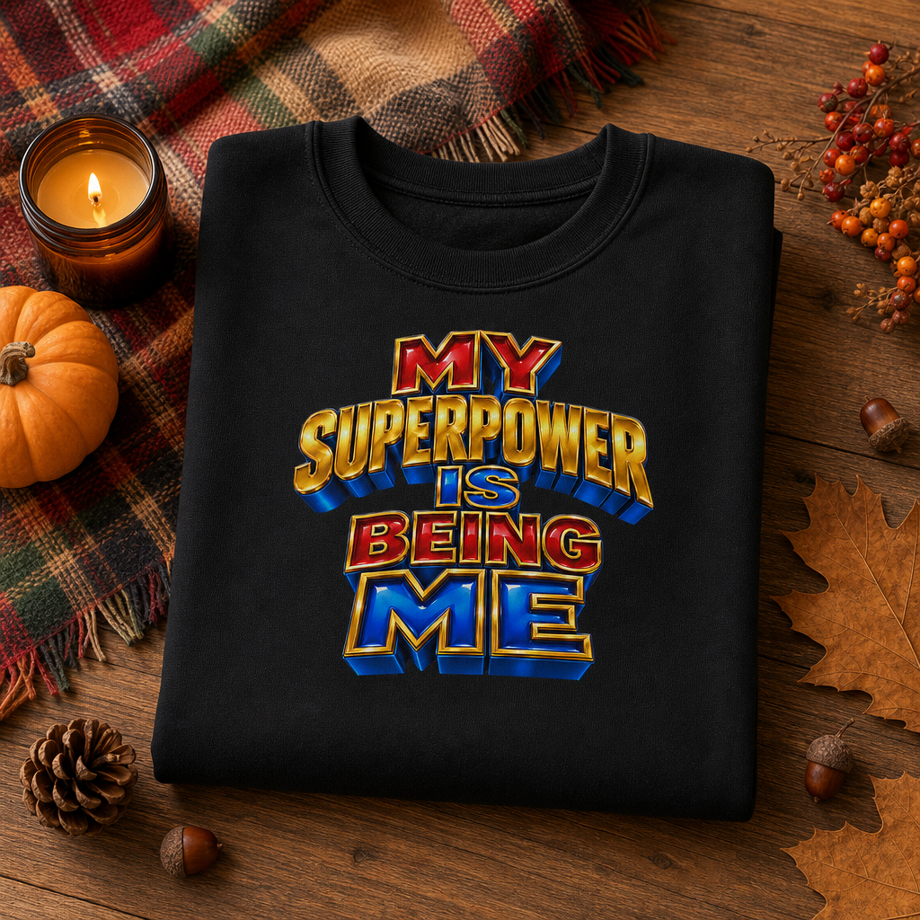 My Superpower Is Being Me – Youth Crewneck Sweatshirt | McXinetje-McXine