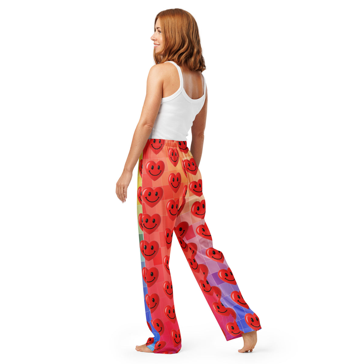 Happy Hearts Women's Pajama Pants, All-Over Print