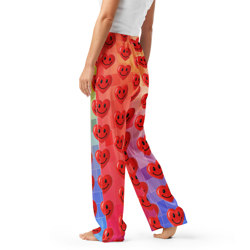 Happy Hearts Women's Pajama Pants, All-Over Print