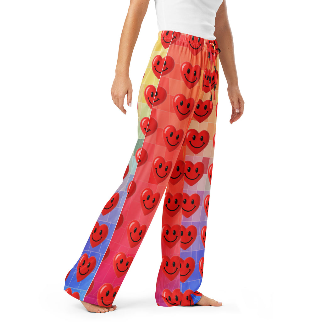 Happy Hearts Women's Pajama Pants, All-Over Print