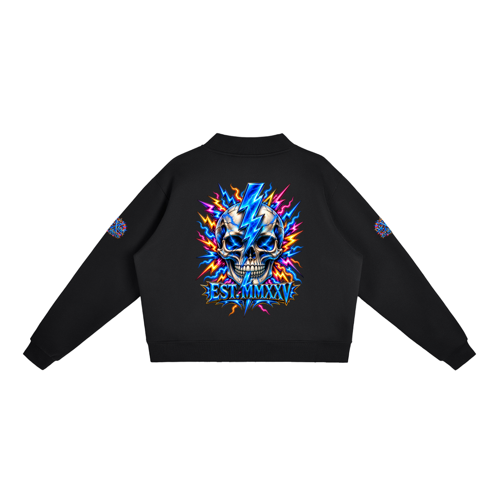 Essential Fleece Mock-Neck Crew Sweatshirt