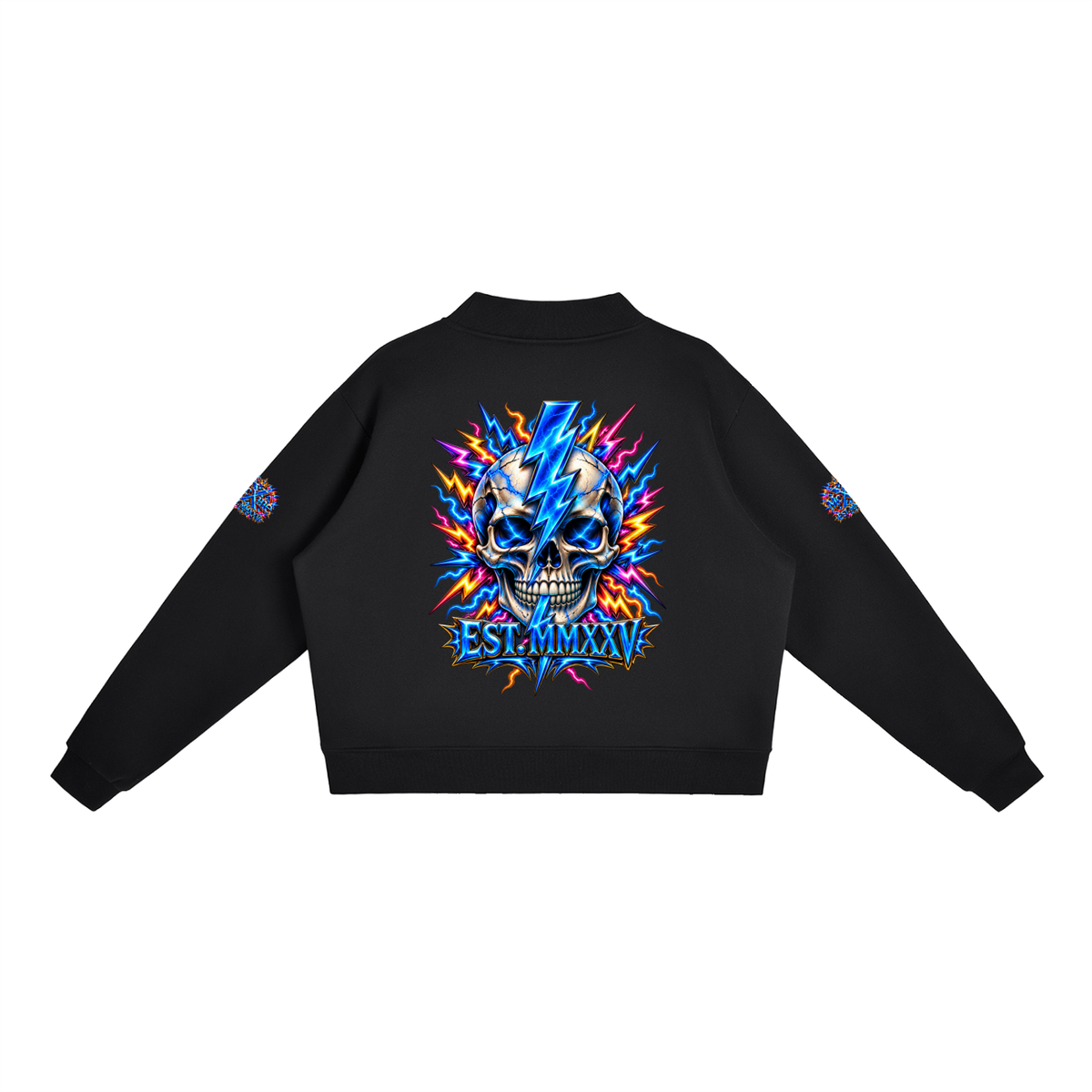 Essential Fleece Mock-Neck Crew Sweatshirt