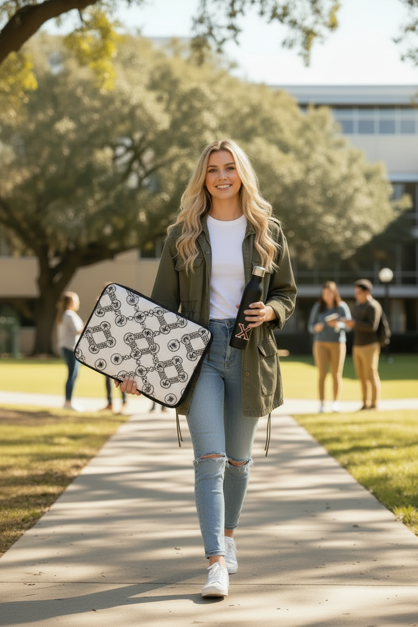 McXine Logo Laptop Sleeve – White Edition | Kids & Teen Laptop Sleeve | Back to School