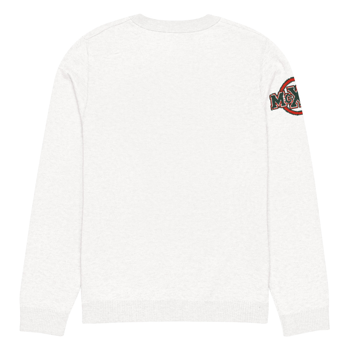 X Marks the Spark Knitted Jumper – Navy & Red