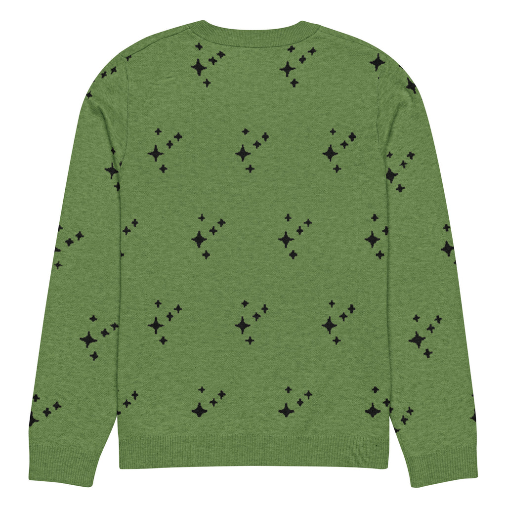 Stars & Sparks Knitted Jumper – Green, Unisex