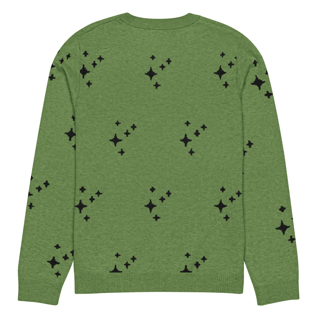 Stars & Sparks Knitted Jumper – Green, Unisex