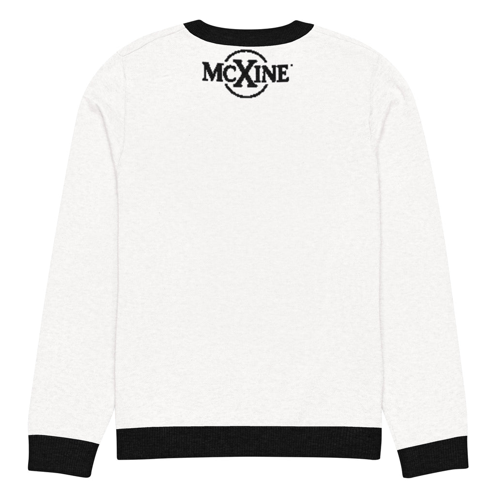 Move in Silence Leopard Knitted Jumper – White, Unisex