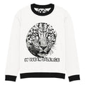Move in Silence Leopard Knitted Jumper – White, Unisex