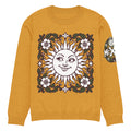 Vintage Sun Botanical Knitted Jumper – Mustard, Unisex