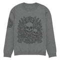 Rest Among the Roses Gothic Knitted Jumper – Grey, Unisex