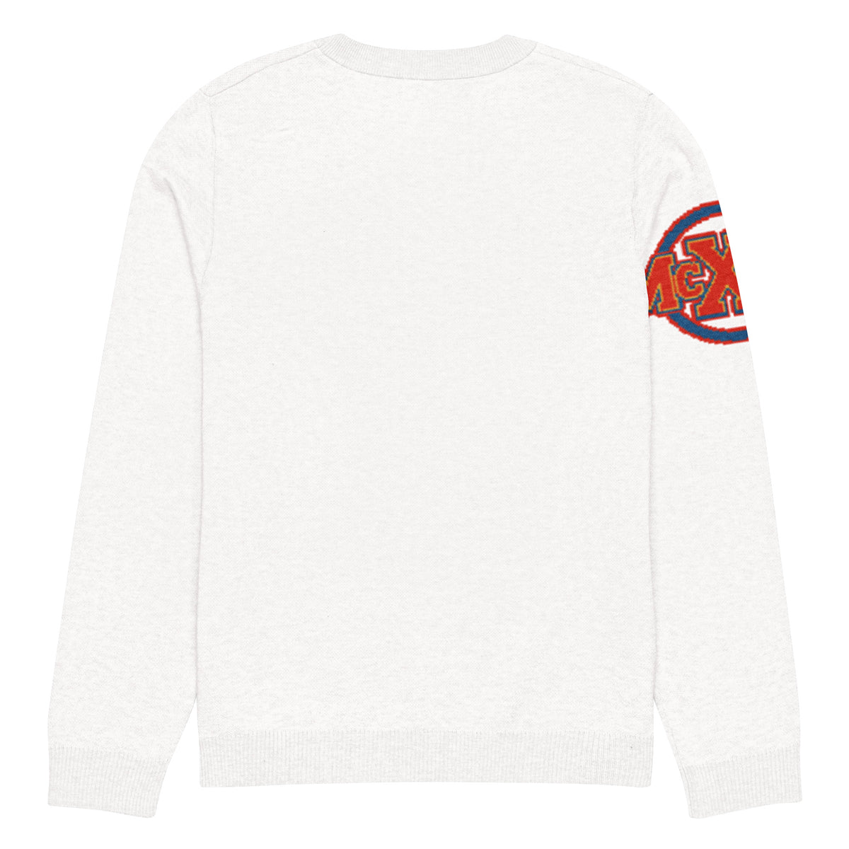X Marks the Spark Knitted Jumper – White, Unisex