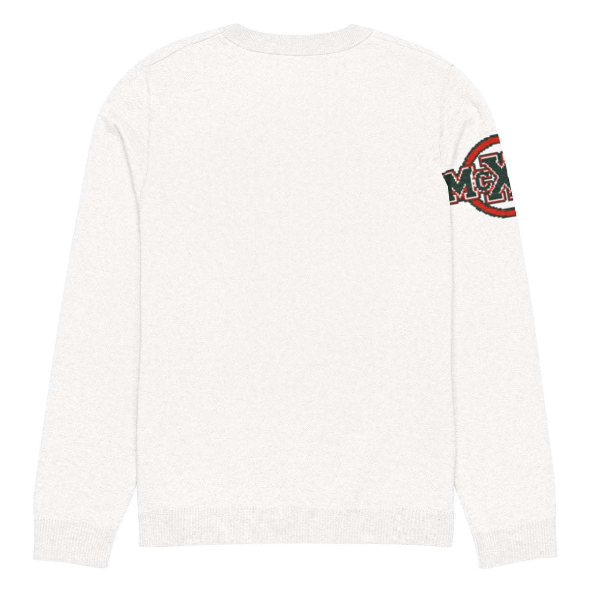 X Marks the Spark Knitted Jumper – Navy & Red