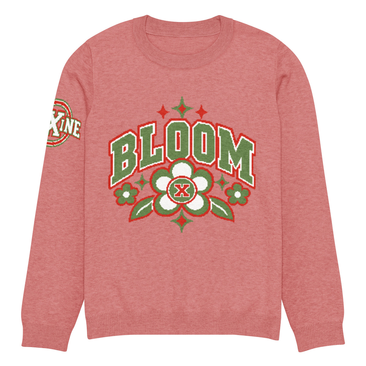 Bloom Knitted Jumper – Floral Varsity, Unisex