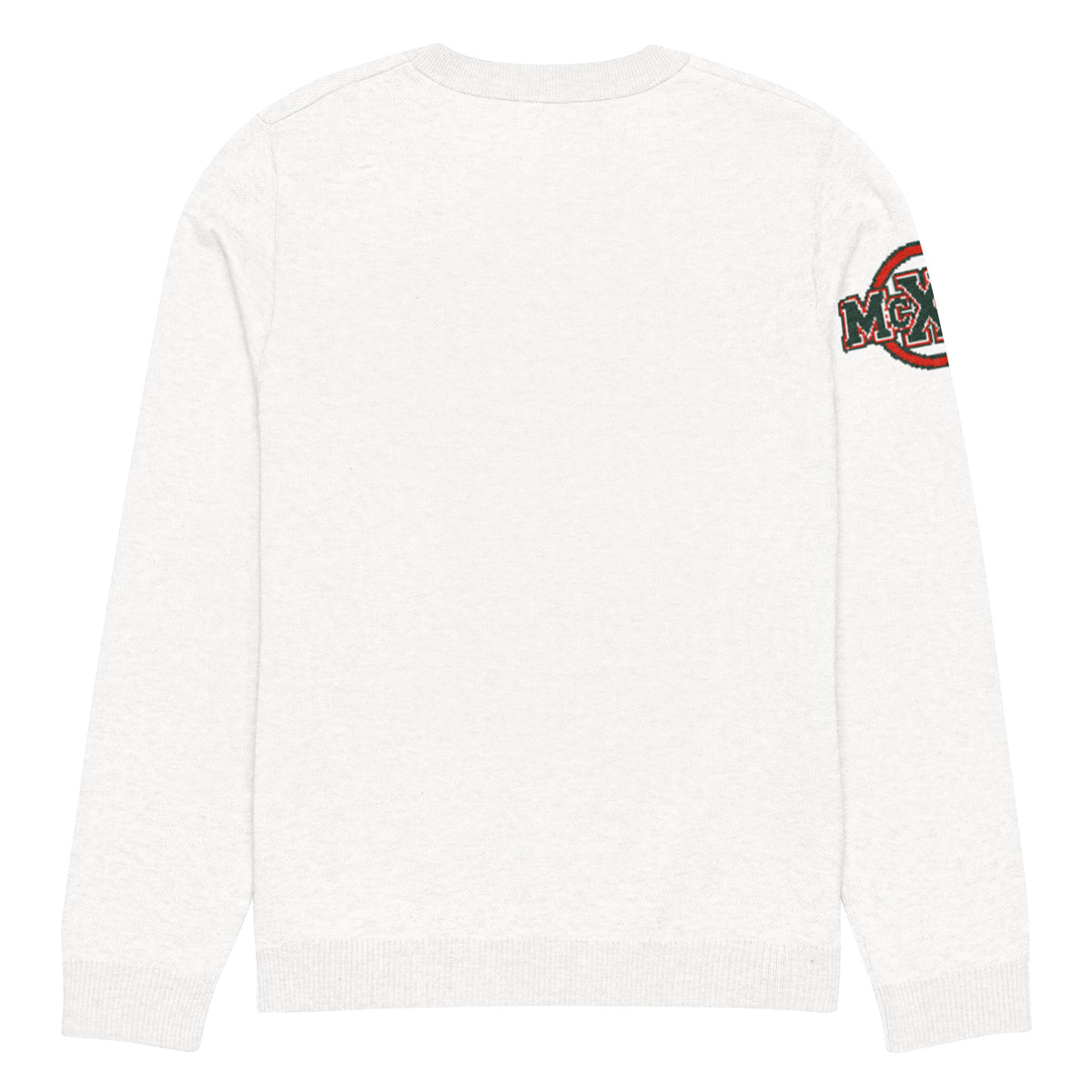 X Marks the Spark Knitted Jumper – Navy & Red