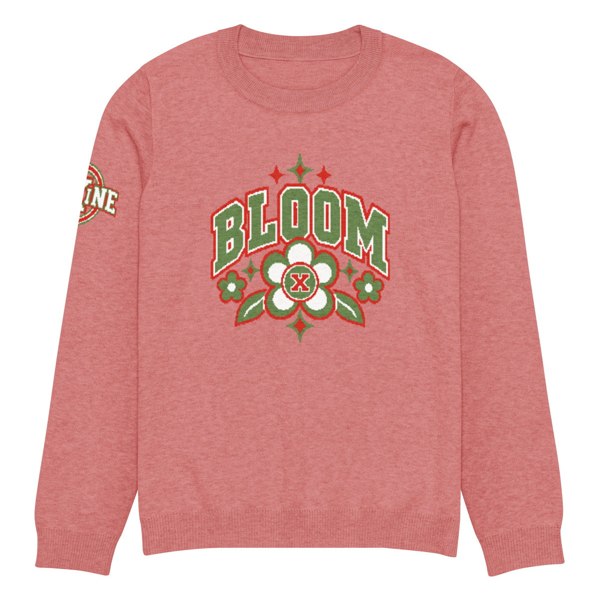 Bloom Knitted Jumper – Floral Varsity, Unisex