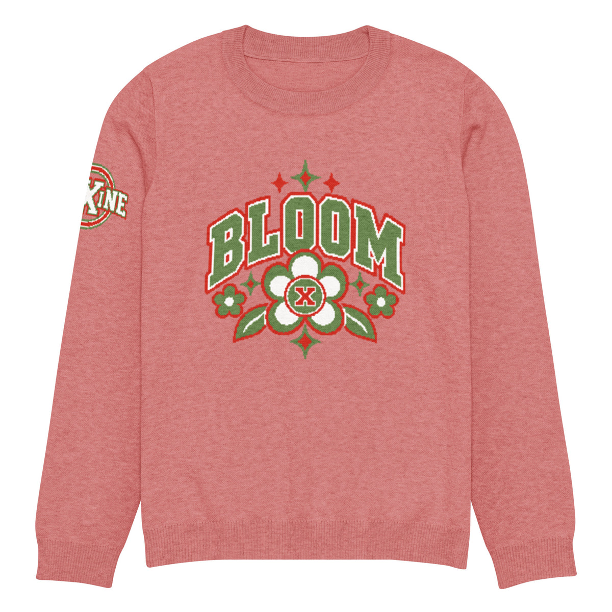 Bloom Knitted Jumper – Floral Varsity, Unisex